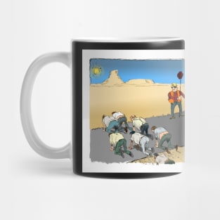 A play on the oldest theme there is. Desert Crawler. Mug